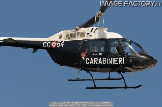 2008-09-20 Air Show Varazze 0096 Agusta-Bell A-212 - Carabinieri